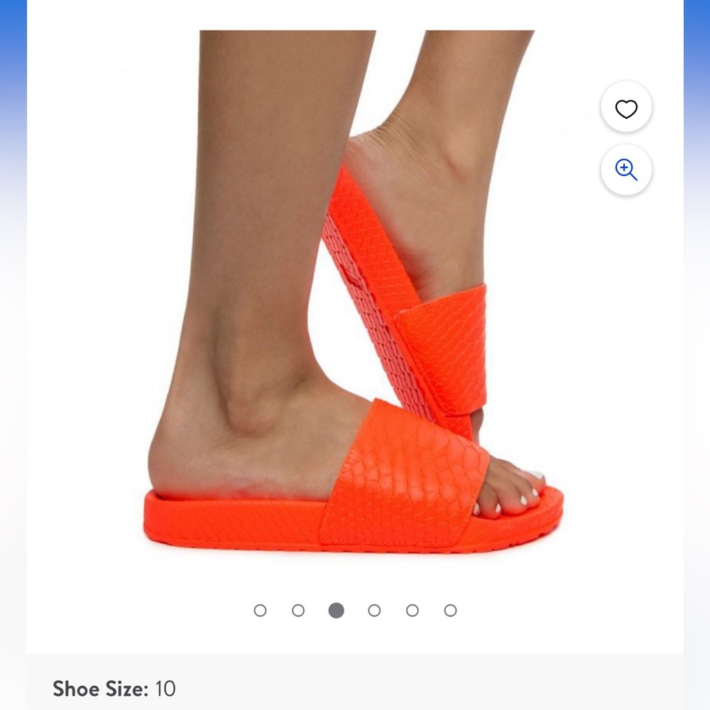 Cape Robbin Super Snake Orange Footbed Flat Sandal